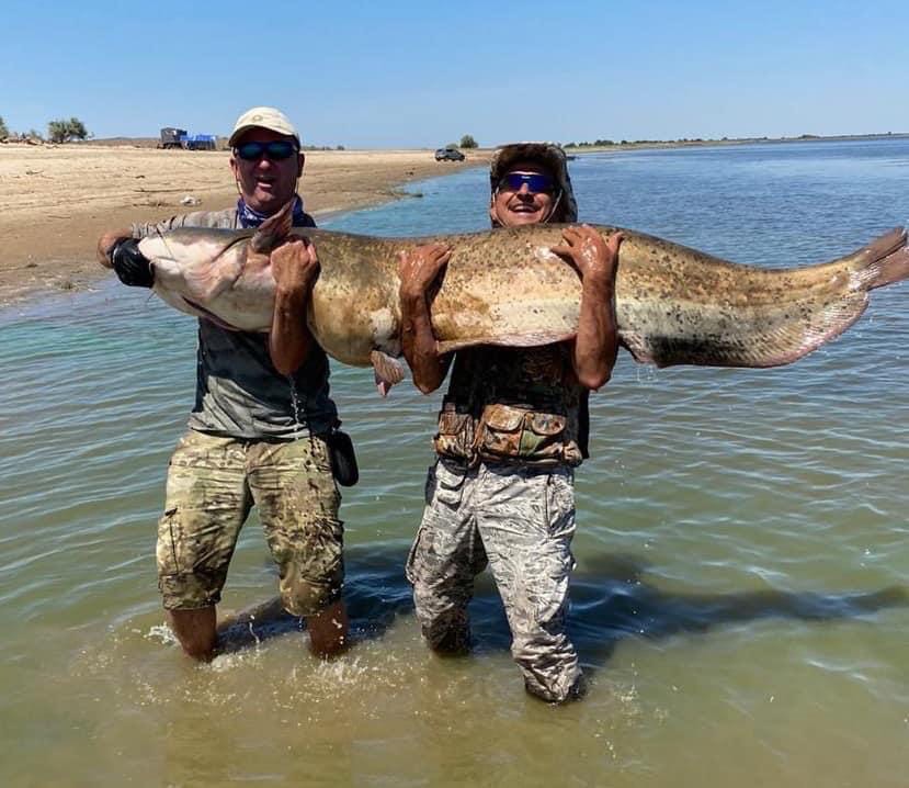 Рыбного гиганта поймали в Астраханской области